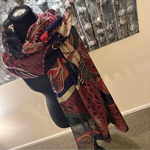 ⭐️ Roma Horse Red and Black Scarf